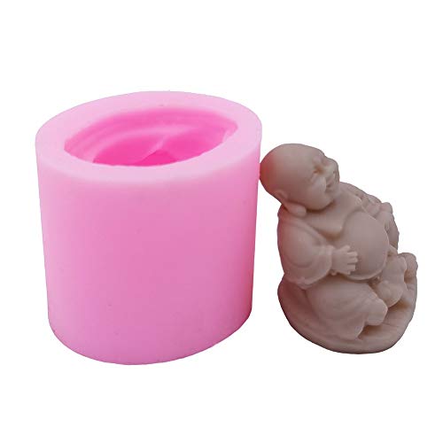 Mini Buddha Candle Wax Melt Mold Mould Food Grade Chocolate Fondant Molds Decorating Resin Gypsum Crafts Moulds #TOP2