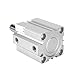 SDA25 Series Double-Acting 5 mm to 100 mm Stroke Compact and Low-Profile cylinders(Stroke 5mm)
