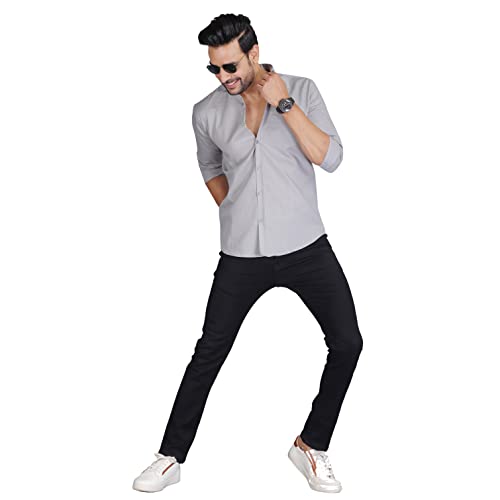 Image of Man Slim Fit Cotton Casual Shirt