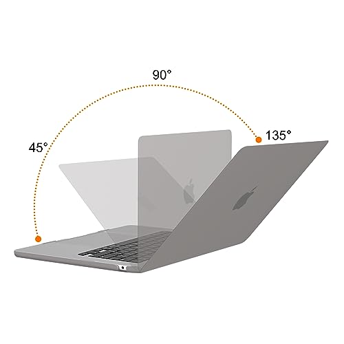 Image of MOSISO Compatible with MacBook Air 15 inch Case M4 M3 M2 2025 2024 2023 Release A3241 A3114 A2941 with Touch ID, Plastic Hard Shell Case&Keyboard Cover&Screen Protector&Storage Bag, Gray