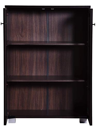 Image of DeckUp Awana Engineered Wood Book Shelf and Display Unit ( Set of 1 ,Walnut, Matte Finish)