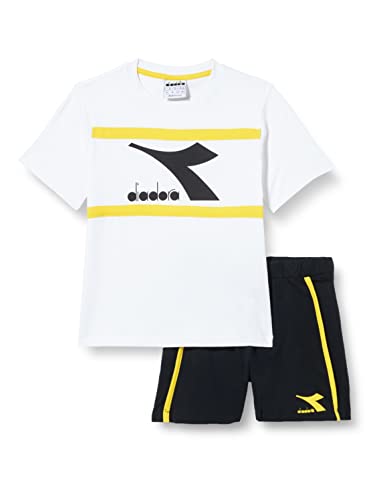 Diadora JB.Set SS Sport Art, Optical White, S Bambini e Ragazzi