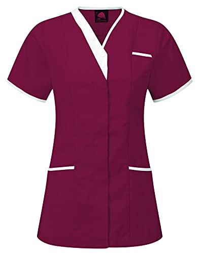 BSF Uniforms Womens Maroon Polycotton Medium Size Dentist Apron with White Patti Ideal for Doctors, Nurses, Dentists, Receptionists, Hospital Staff Etc (B09DW51QRH) Amazon Price History, Amazon Price Tracker