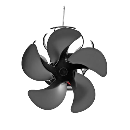 Gupcaqosjw ストーブファン - 電気不要 薪ペレットストーブ用 熱利用 - 室内用暖房送風機 薪ストーブパイプ用 生活用品 リビングルーム