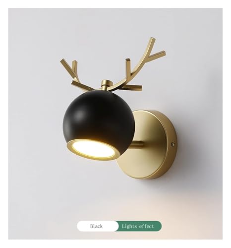 Applique murale LED dorée avec éclairage vanité de salon