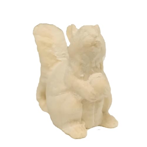 Silhouette écureuil en bois 15 cm artisanat vallée Gardena pour crèche