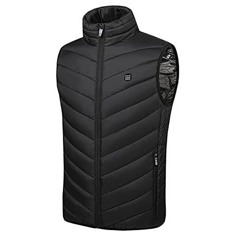 Upgraded Version Heated Vest for Men Women USB Electric Vest Warmer Gilet with 2/4 Heating Zones Jacket Winter Thermal Vest Casual Breathable Running Vest for Motorcycle Fishing Skiing Cover