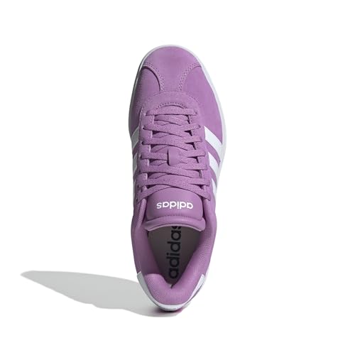 Image of adidas Womens Vl Court Bold Lace Up Sneakers Shoes Casual - Pink
