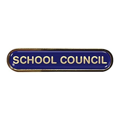 Capricornone School Council Gel Domed School Bar Badge (Blue) Cover