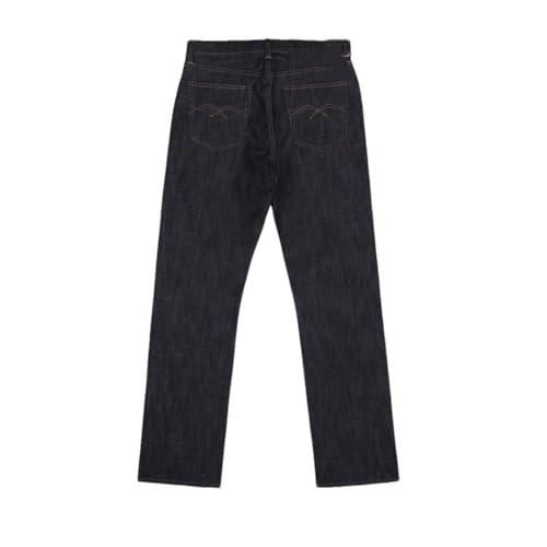 Men’S Straight Leg Casual Denim Jeans with Button Fly Mid Waist Pants