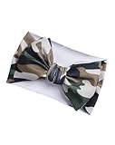Baby Girls Camo Turban Headband Baby Camouflage Bowknot Baby Camo Hair Bow Headwear BBG81 (B1-Turban)