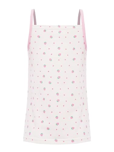 Jugaoge Kids Girls Bowknot Lace Trim Tank Tops Spaghetti Straps Sports Dance Camisole Vest Basic Undershirts2