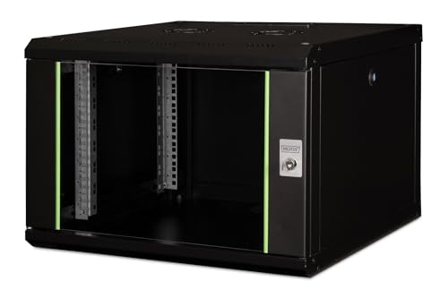 Rack de 19 pulgadas 7U armario de red DIGITUS de pared 600 mm de profundidad útil 450 mm IP20