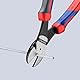 KNIPEX Kraft-Seitenschneider mit Comfort-Griffen schwarz atramentiert 200 mm, 74 02 200