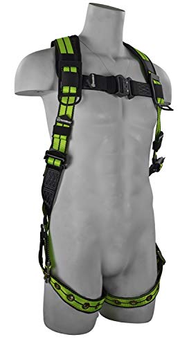 SafeWaze FS-FLEX185-L-XL Single D-Ring Harness, Grommet Leg Straps, Large/X-Large