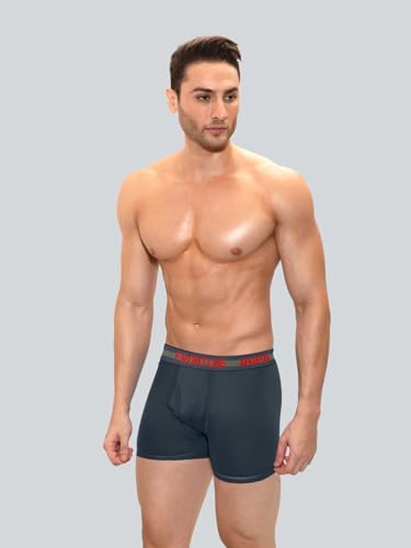 Image of Rupa Frontline Long Trunk for Men, 100% Cotton Material, Outer Elastic, Pack of 2