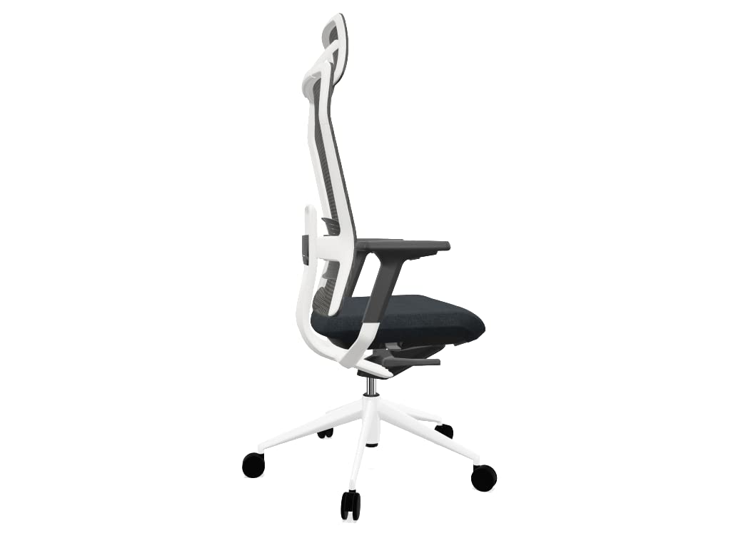 Silla de Oficina o Escritorio Profesional Top Actiu TNK Flex Shadow Blue Respaldo Malla Ergonómica, Brazos Regulables 3D con certificación 24h hasta 150kg