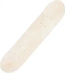 Ifundom Deck de skate em branco - Longboard natural de bordo de madeira inacabada para pintura de arte, substituição e decoração
