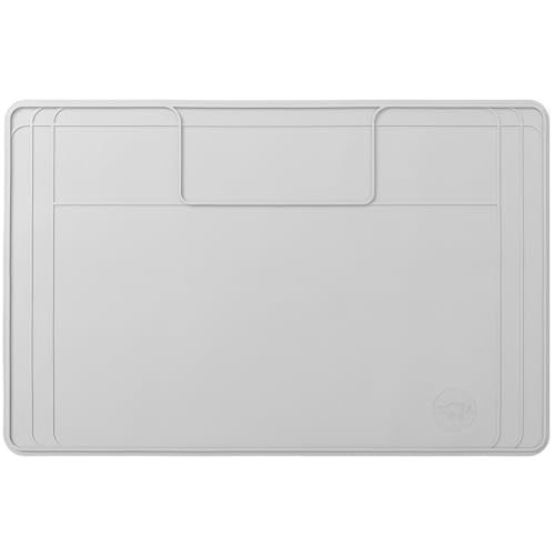 Image of Heavy-Duty Under Sink Mat - Waterproof Silicone Cabinet Liner for Kitchen & Bathroom | Protects from Leaks, Spills | Trimmable, Easy to Clean, Ideal for Homeowners | 28 inch x 19 inch or Smaller