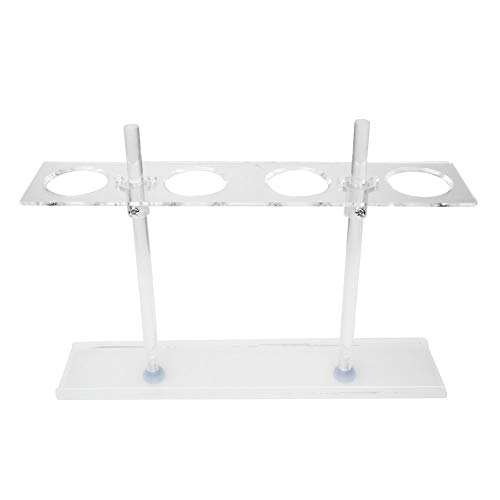 Adjustable Height Plexiglass Funnel Holder, 4 Holes Strong Structural Strength Adjustable Height, to Use, Made of Plexiglass, Easy to Install