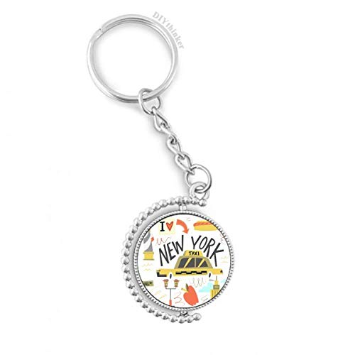 Keyholder New York City rotatif pour ne plus perdre ses clés dans le sac