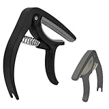 Capo Capotraste Braçadeira Universal para Violão Guitarra Ukulele com Tira e Pino Braçadeira Forrada com Revestimento Espumado de Fixação Rápida