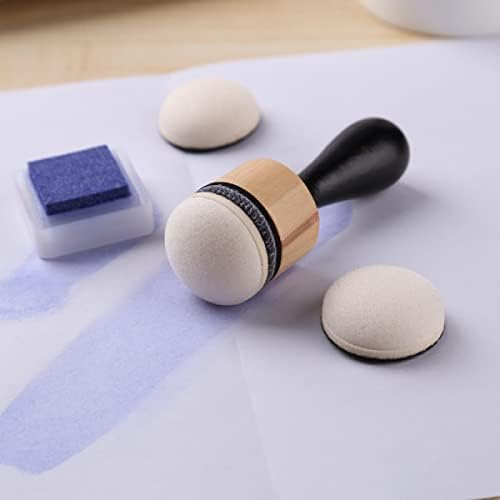 OTCRAFT 10PCS Ink Blending Foams Replacement Refill Foam Storage Box for Foams Scrapbooking Painting Drawing Art Supplies Handle Ink Tools Embossing Stencils