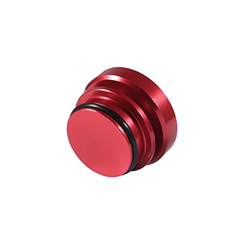 Image of Aokin Cigarette Lighter Cover, Aluminum Dustproof Car Cigarette Lighter Plug Parts Auto Accessories Fits Most Vehicles, Autos, Trucks, Boats Standard 12 Volt Power Source, Eject Red