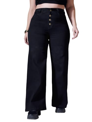 Image of Miss Chase A+ Women's Bootcut High Rise Regular-Length Stretchable Denim Shaping Jeans