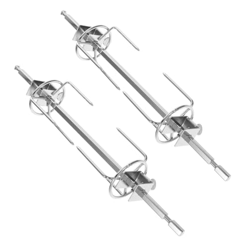 iplusmile 2 Juegos Estante De Horno Eléctrico Tenedores para Asar De Acero Inoxidable Servir Tenedores para Parrilla Tenedor De Bistec Tenedor para Cocinar Carne Acero Inoxidable Plata