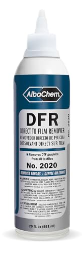 AlbaChem DFR Direct to Film Remover DTF Graphics Remover for Textiles Removes Errors Gentle on Fabric 20 fl oz
