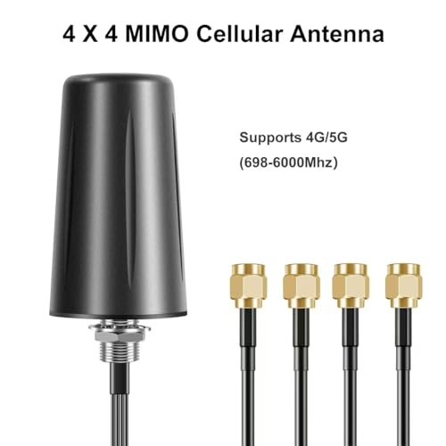 Image of 4x4 MIMO Omnidirectional Low Profile Wide-Band 4G LTE 5G External Antenna for Boosts Performance of 4G /5G Routers Gateways Hotspot Verizon AT&T T-Mobile RV Home Internet, Slinkdsco