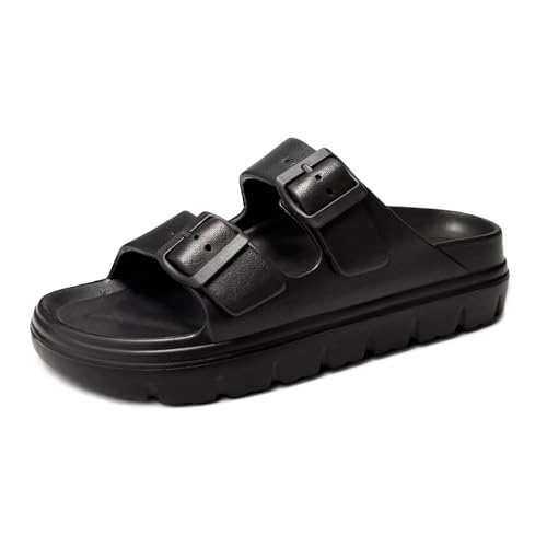 scecocrs Sandales à plateforme pour femmes avec soutien de la voûte plantaire, sandales de plage d'été avec boucles réglables, sandales EVA ultra-amortissantes et légères et confortables scecocrs Sandales à plateforme pour femmes avec soutien de la voûte plantaire, sandales de plage d'été avec boucles réglables, sandales EVA ultra-amortissantes et légères et confortables