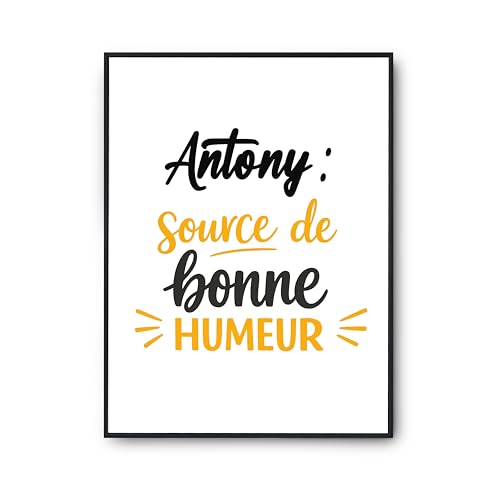 Poster Antony Otshirt pour égayer votre salon ou offrir un cadeau d'anniversaire plein d'humour