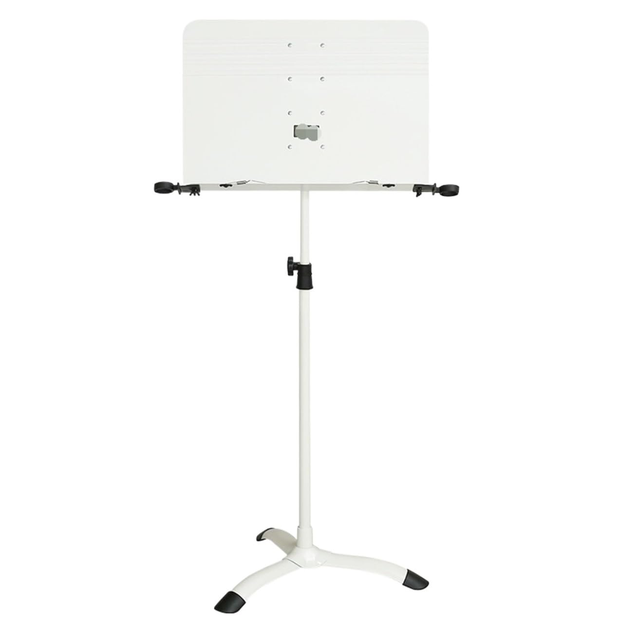 Zusammenklappbarer tragbarer Notenständer, Notenständer höhenverstellbar klappbar weiß 170x48cm