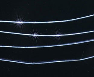 uGems 24 Gauge .999 Platinum 0.020" Diameter Professional Grade Round Wire for Jewelry Making and Technical Applications Polished Finish 6 Inches Length SKU 14349-6inches