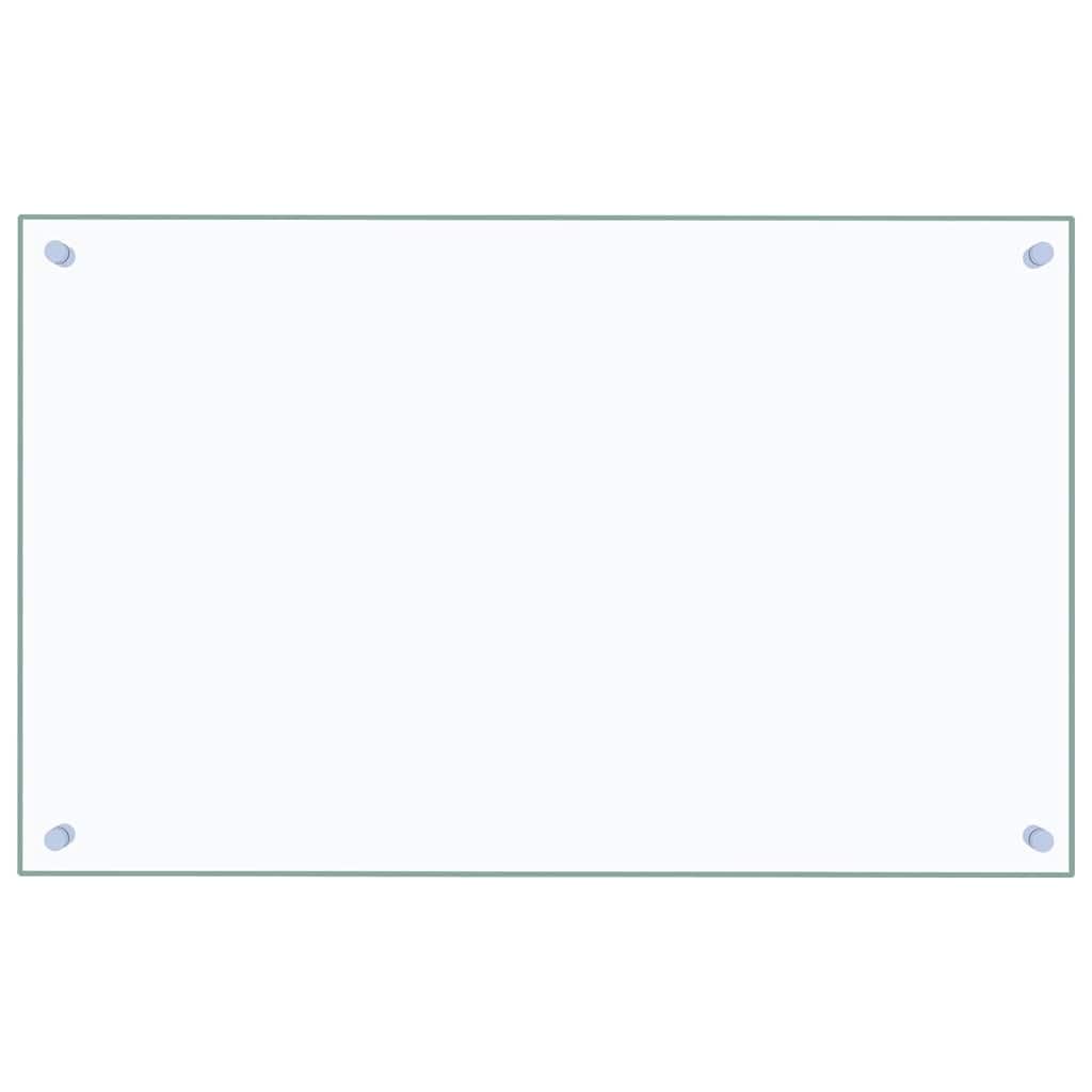 vidaXL Paraschizzi per Cucina Paraspruzzi Fornelli Resistente al Calore Pannello Splashback Parete Trasparente 80x50 cm in Vetro Temperato
