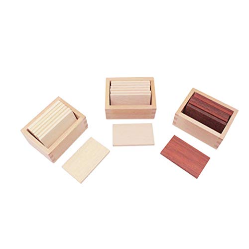 Adena Montessori Baric Tablets with Box Montessori Homeschooling Sensorial Materials for Toddlers