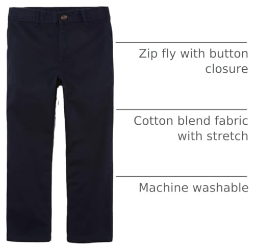 Image of The Children's Place Boys Stretch Chino Pants,New Navy Single,10H