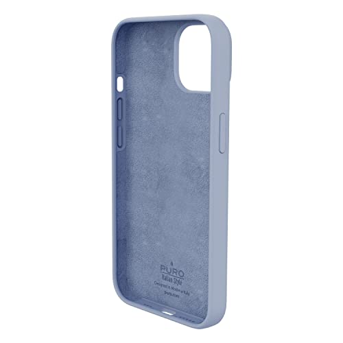 Puro Coque Apple iPhone 14 Silicone Icon Compatible MagSafe Bleue
