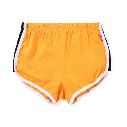 AIMPACT Men's Vintage Shorts 3" Running Workout Cotton AM2902YellowM Fr