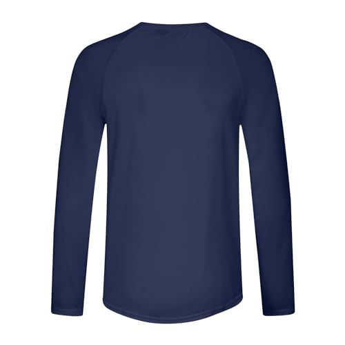 Men's Long Sleeve Pullover Quick Dry UPF 50+ UV Swim Sun Shirt Running Fishing Workout Tee Outdoor Training Top2
