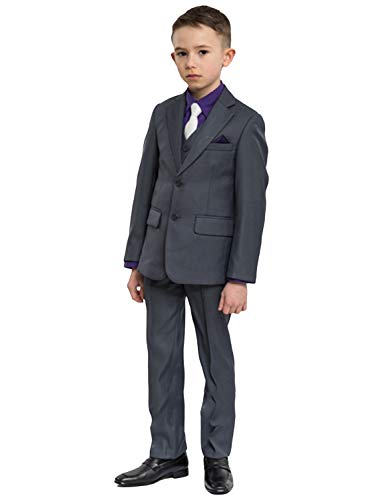 Costume de mariage garçon avec cran revers pour cortège élégant QZI