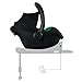 Kinderkraft MINK PRO 2 i-Size 40-87 cm Babyschale, Autositz von geburt Gruppe 0+, Verstellbare Kopfstütze, Einsatz für die Jüngsten im set, Schwarz