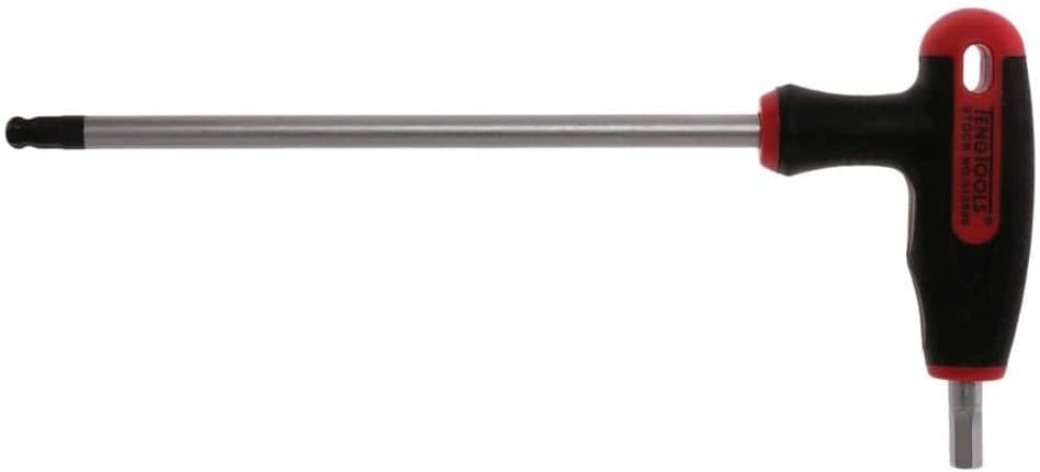 Teng Tools 12mm Metric Ball Point End T-Handle Hex Key Driver - 510512, Silver