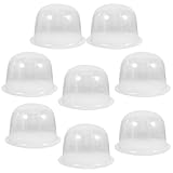 GALPADA 8Pcs Plastic Hat Stand Rack Tabletop Hat Holders Display Wig Stand Travel Holder Storage Hanger Cap Rack Wig for Home Travel Cap Showing