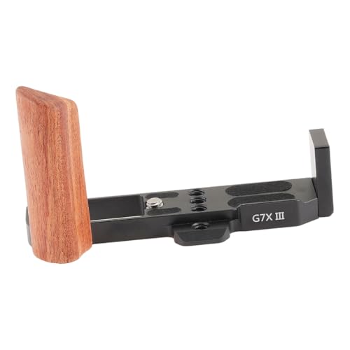 Mango de madera ergonómico para vlogs con G7XII y G7XIII
