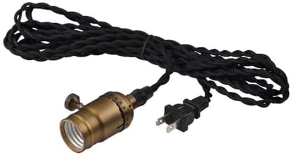 Maxim Lighting 12120BKAB Early Electric-One Light Pendant-2.25 Inches Wide by 3.5 inches high