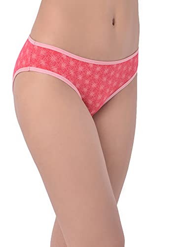 Image of Clovia Women's Cotton Low Waist Floral Print Bikini Panty