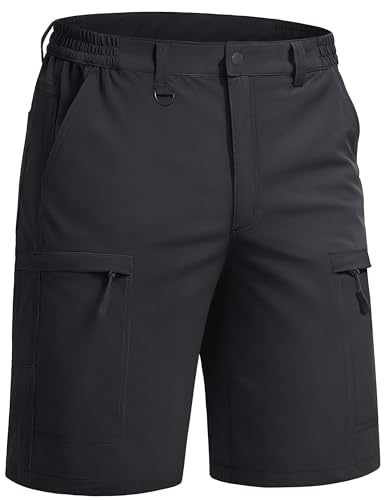 TACVASEN Men's Hiking Cargo Shorts Quick Dry Lightweight for Outdoor Golf Fishing Tactical Casual with Multi Pockets